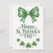 Joyeuse fête de la Saint-Patrick Carte de vœux irl (Devant)