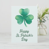 Joyeuse fête de la Saint-Patrick Carte de vœux irl (Debout devant)