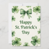 Joyeuse fête de la Saint-Patrick Carte de vœux irl (Devant)