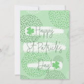 Joyeuse fête de la Saint-Patrick Carte de vœux irl (Devant)