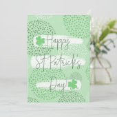 Joyeuse fête de la Saint-Patrick Carte de vœux irl (Debout devant)