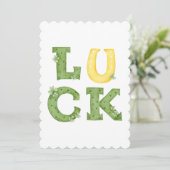 Joyeuse fête de la Saint-Patrick Carte de vœux irl (Debout devant)