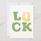 Joyeuse fête de la Saint-Patrick Carte de vœux irl (Devant)