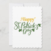 Joyeuse fête de la Saint-Patrick Carte de vœux irl (Devant)