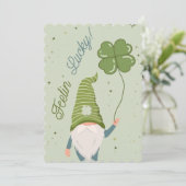 Joyeuse fête de la Saint-Patrick Carte de vœux irl (Debout devant)