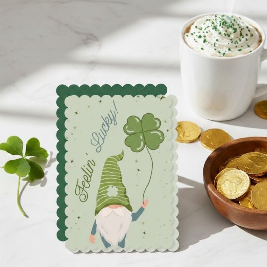 Joyeuse fête de la Saint-Patrick Carte de vœux irl