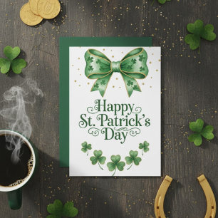 Joyeuse fête de la Saint-Patrick Carte de vœux irl