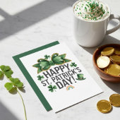 Joyeuse fête de la Saint-Patrick carte de vœux irl