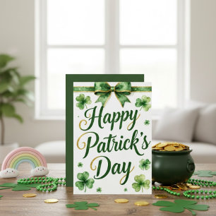 Joyeuse fête de la Saint-Patrick Carte de vœux irl