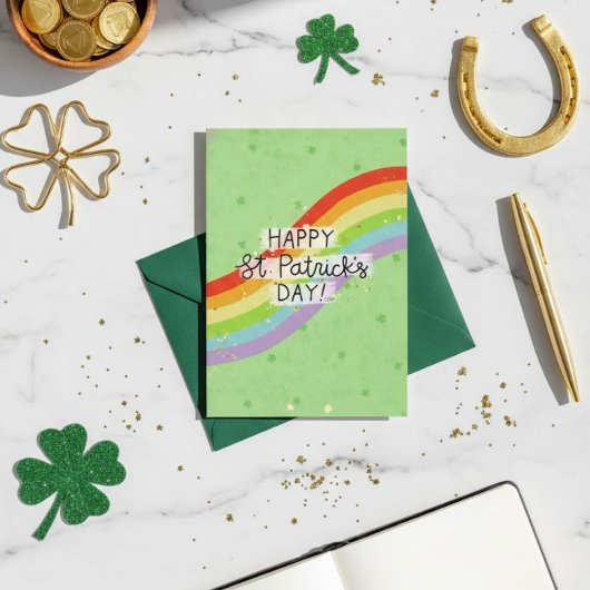 Joyeuse fête de la Saint-Patrick Carte de vœux irl
