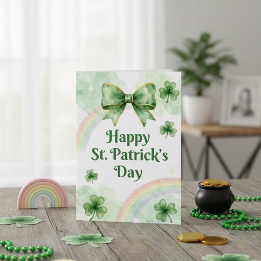 Joyeuse fête de la Saint-Patrick Carte de vœux irl