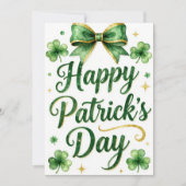 Joyeuse fête de la Saint-Patrick carte de vœux irl (Devant)