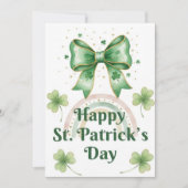 Joyeuse fête de la Saint-Patrick Carte de vœux irl (Devant)