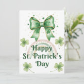 Joyeuse fête de la Saint-Patrick Carte de vœux irl (Debout devant)