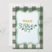 Joyeuse fête de la Saint-Patrick Carte de vœux irl (Devant)