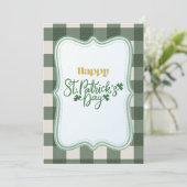 Joyeuse fête de la Saint-Patrick Carte de vœux irl (Debout devant)