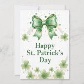 Joyeuse fête de la Saint-Patrick Carte de vœux irl (Devant)