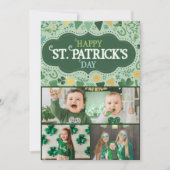 Joyeuse fête de la Saint-Patrick Carte de vœux irl (Devant)