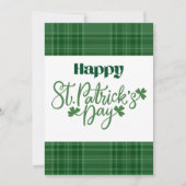 Joyeuse fête de la Saint-Patrick Carte de vœux irl (Devant)
