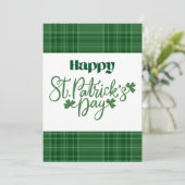 Joyeuse fête de la Saint-Patrick Carte de vœux irl (Debout devant)