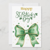 Joyeuse fête de la Saint-Patrick Carte de vœux irl (Devant)