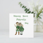 Joyeuse fête de la Saint-Patrick Carte Postale (Debout devant)