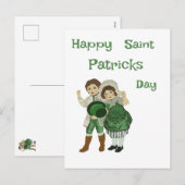 Joyeuse fête de la Saint-Patrick Carte Postale (Devant / Derrière)