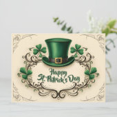 Joyeuse fête de la Saint-Patrick, modèle de trèfle (Debout devant)