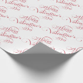 Joyeuse Fête de la Saint-Valentin Papier Cadeau (Coin)