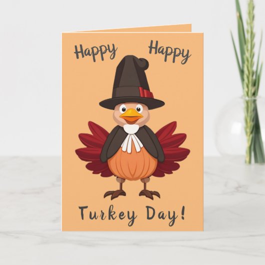 Joyeuse fête de Thanksgiving (Version 2) Carte de (Devant)