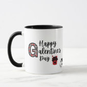Joyeuse fête des Galentines Mug rouge et noire (Gauche)