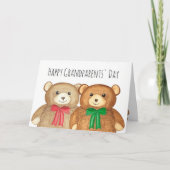 "Joyeuse Fête des grands-parents" Carte Bears Two (Devant)