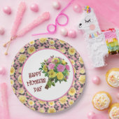 Joyeuse Fête des Mères Assiette en Papier (Fête)