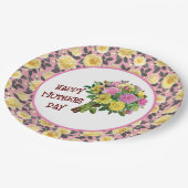 Joyeuse Fête des Mères Assiette en Papier (Angle)