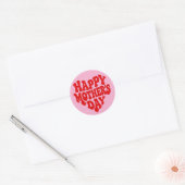 Joyeuse Fête des Mères Autocollant Rond Classique (Enveloppe)