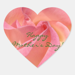 Joyeuse fête des mères ! autocollants Pink Rose Co