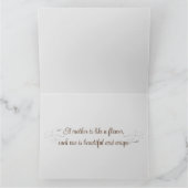 Joyeuse fête des mères avec carte de vœux pliée de (Intérieur)