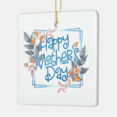 Joyeuse Fête des Mères Cadre Floral | Ornement (Gauche)