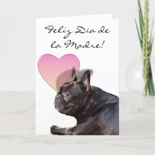 Joyeuse fête des mères Carte de salutation des bul