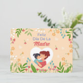 Joyeuse Fête Des Mères  Carte De Vacances (Debout devant)