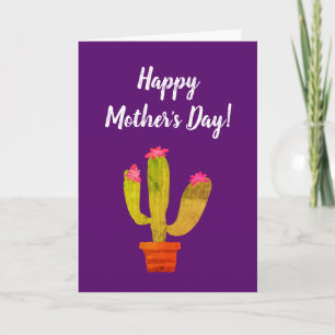 Joyeuse fête des Mères carte de vœux avec plante d