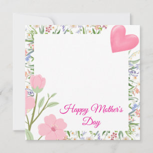 Joyeuse Fête des Mères - Carte Élégante
