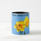 Joyeuse fête des mères Daffodils fleurs Mug (Centre)