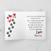 Joyeuse fête des mères de votre carte de chien bou (Intérieur)