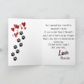 Joyeuse fête des mères de votre carte de chien Cor (Intérieur)