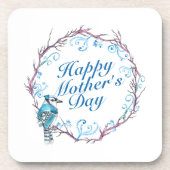Joyeuse fête des mères Dessous de verre de couronn (Devant)