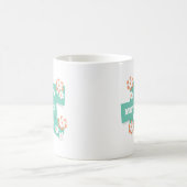 Joyeuse Fête des Mères Florale | Café Mug (Centre)