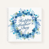 Joyeuse Fête des Mères Hiver Floral Carnet de cour (Devant)