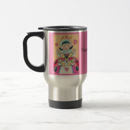 Joyeuse Fête des Mères LADYBUG BABIES VOYAGE MUG (Gauche)