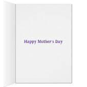 Joyeuse Fête des mères Maman Aquarelle Coeurs (Intérieur (Droit))